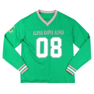 T-shirt vert à manches longues pour femme, style sport, haut décontracté, vêtement athlétique, motif lettres, tee-shirt tendance, confortable au quotidien - Product Image 1
