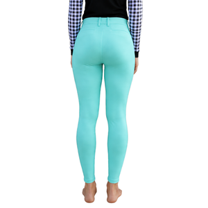 Pantalones de equitación Aqua para mujer, de cintura alta, elásticos, con agarre en las rodillas, para entrenamiento, competición y deporte. - Product Image 2