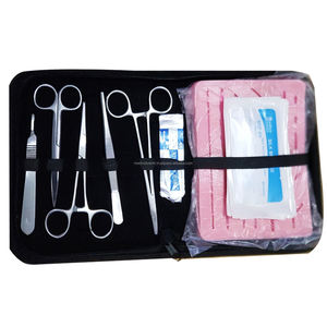 Kit de formation aux sutures médicales avec coussin et outils en acier inoxydable, manuel, certifié CE ISO, garantie 1 an, Medivolve - Product Image 1