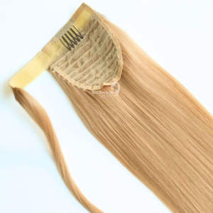 Fournisseur professionnel de cuticules non traitées alignées extensions de cheveux humains en queue de cheval de style vague non chimique - Product Image 1