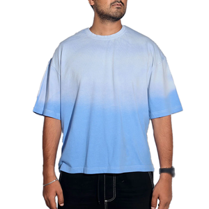 Nouveau T-shirt Tie-Dye Ample et Respirant pour Homme – Confortable, Séchage Rapide, Couleur Unie, Usage Quotidien, 100% Coton – Prix de Gros - Product Image 1