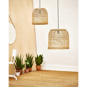 Manufacture <b>Vintage</b> Home Decoration Woven Rattan Lampshade, Natural Seagrass Woven Pendant <b>Lamp</b> Shade Handmade in Viet Nam - Product Image 3