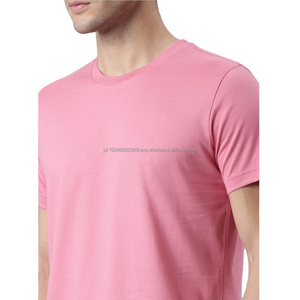 T-shirt court pour homme, design personnalisé, nouveau style, coton de bonne qualité, coupe ample, design uni - Product Image 4