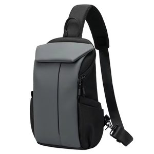 Bolso Bandolera Cruzado de Algodón Ligero Personalizado para Mujer y Hombre, Mochila Casual para Exteriores de 30-40L con Cierre de Cremallera - Product Image 4