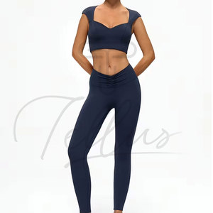 Best Selling Wholesale Women Yoga Set Latest Design Women Yoga Set Sustainable Women Yoga Set - Product Image 6