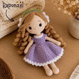 Muñeco de Ganchillo para Bebé - Juguete Educativo Unisex Escala 1:4 Tamaños 25-28cm Hecho a Mano con Algodón Ecológico con Accesorios - Product Image 5