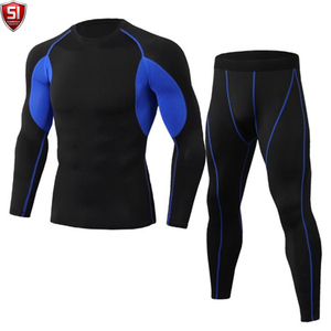 Ensemble Rash Guard Respirant et Écologique à Compression, Manches Longues, Imprimé, Combinaison MMA, Tenue d'Entraînement de Grappling pour la Gym - Product Image 6
