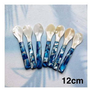 Cuillère artisanale en coquillage, cuillère en nacre, vaisselle naturelle jetable, durable, légère, fourniture en gros OEM - Product Image 2