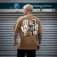 T-shirts Hip Hop pour Hommes de Grande Taille, Coupe Slim, Écologiques, Anti-Plis, 100% Coton, Séchage Rapide, Extra Longs