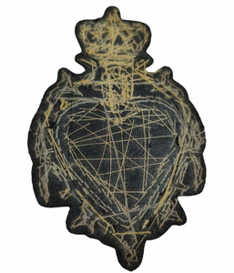 Parche bordado de lujo hecho a mano con motivos de lingotes y escudo americano, negro, para blazer, de tela de sarga de moda - Product Image 3