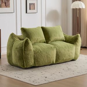 Ultra Soft Fluffy Loveseat Bean Bag Sofa Giant Bean Bag Couch for Adults Oversized Chase Lounge Chair for Indoor Living Room - Product Image 1