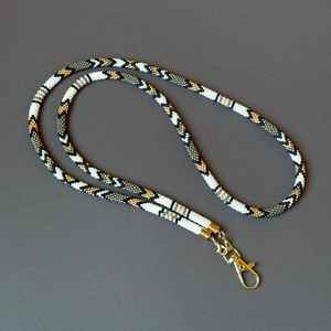 Collier élégant et léger de style bohème avec perles, porte-badge pour femme, économique et à prix avantageux - Product Image 4