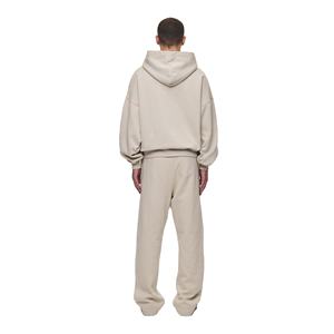 Pull lourd surdimensionné de haute qualité hiver chaud 100% coton Logo personnalisé Streetwear sweats à capuche pour hommes - Product Image 4