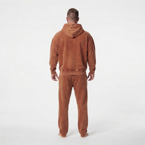 Two Piece <b>Acid</b> <b>Wash</b> Men's Full Zip Hoodie and Sweatpants Set Oversized Drop Shoulder Kangaroo Pocket Casual Tracksuit - Product Image 4