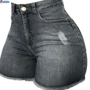 Shorts de Mezclilla para Mujer, Color Personalizado, Transpirables, Diseño Personalizado, Shorts de Verano de Cintura Alta, Cómodos - Product Image 2