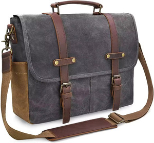 Shoulder Bag Waterproof Vintage Genuine <b>Canvas</b> Messenger Bag Fashion <b>Backpack</b> Business Bag <b>Backpack</b> - Product Image 4