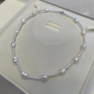 Collar de Perlas de Agua Dulce de 5-6 mm, Estilo Hogareño 2024, para Mujer, con Cierre de Plata de Ley 925, Modelo Daisy - Product Image 2