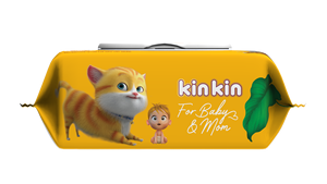 Meilleur prix 100 pièces tissu non tissé Kinkin lingettes humides eau purifiée peau lingettes de nettoyage pour bébés et enfants - Product Image 5