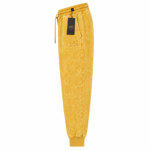 Pantalon de survêtement respirant à séchage rapide, nouvelle mode, qualité supérieure, pour homme, délavé à l'acide, décontracté, taille haute, couleur unie, 100% coton - Product Image 4