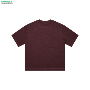 เสื้อยืดคอตตอนผู้ชาย ไนมัต อับบาส อินดัสทรีส์ คอกลม แขนสั้น ทรงปกติ สีพื้น มีกระเป๋าหน้า - Product Image 2