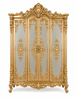 Ensemble de meubles de chambre à coucher de luxe sur mesure, en teck sculpté à la main, comprenant un lit king size, une armoire, une coiffeuse et des tables de chevet, pour la maison au Royaume-Uni