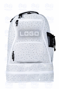 Mochila Deportiva Impermeable de Poliéster con Cierre y Pedrería Brillante, Logotipo Personalizado, para Animadoras, Casual, Escolar, de Viaje, para Uso Diario - Product Image 3