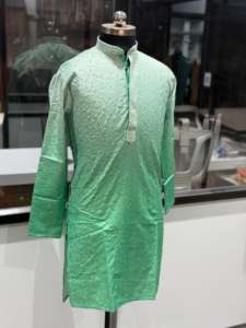 Kurta pour homme tendance et élégant, best-seller, avec broderie de sequins de qualité supérieure, idéal pour les mariages ou les réceptions, à prix avantageux - Product Image 6