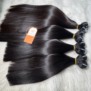 Listo para enviar 100% cabello Remy vietnamita virgen de alta calidad hueso recto cutícula alineada paquetes de cabello humano gran stock - Product Image 1