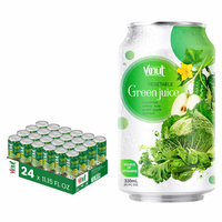 Fabriek 330Ml Suikervrije Gezonde Drank Fruit & Groentesap Met Gratis Monster Private Label Bulkopties Beschikbaar