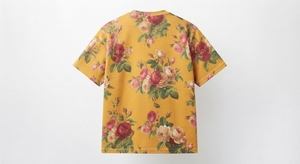 Yellow Rose Print <b>Men's</b> <b>T</b>-<b>Shirt</b> Short Sleeve Crew Neck <b>Floral</b> Graphic 100% Cotton 320 Grams Casual Summer Streetwear - Product Image 5