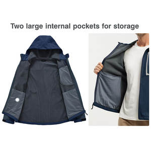 Veste Softshell Homme Hiver OEM ODM Style Urbain en Toile, Fabriquée au Pakistan, Col Montant, Réversible, Imperméable, à Capuche, Logo Frontal - Product Image 5