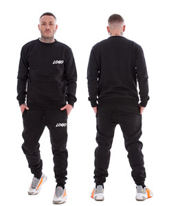 2026 High Quality Custom Blank Baggy Tracksuit <b>Set</b> 500 Gsm French Terry Cotton Sweatsuit Men's Zip up Hoodie and <b>Sweatpants</b> <b>Set</b> - Product Image 6