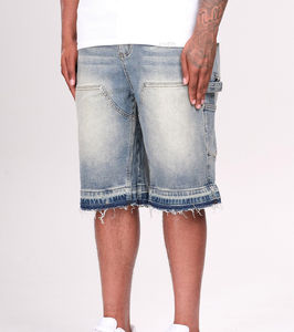 Shorts en jean amples vintage pour homme, style streetwear d'été, coupe décontractée, pour le travail et la mode - Product Image 2