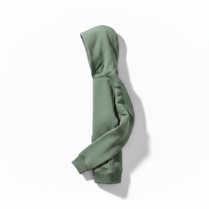 Sweat à capuche vert surdimensionné avec poche kangourou, en coton doux, streetwear décontracté pour homme, à porter au quotidien, chaud pour l'hiver - Product Image 5