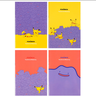 Set de 5 Cuadernos Pequeños de Pokémon Ditto, Papelería Coreana para Niños, Lindos Personajes de Anime, Regalo Escolar, Venta al Por Mayor