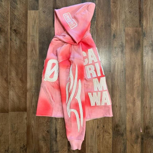 Conjunto de Sudadera con Capucha y Pantalones Jogger Personalizados de Invierno, Estampados, Efecto Desgastado, Lavado Ácido, Corte Regular, Transpirables y de Secado Rápido - Product Image 4
