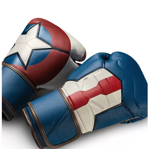 Guantes Estilo Capitán América con Acolchado de PU, Guantes de Boxeo Nuevos, Diseño de Lujo y Cómodos, Opción de Personalización Disponible - Product Image 2
