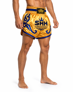 Pantalones Cortos de Muay Thai Personalizados SHH para Hombre, Pantalones Cortos de Kickboxing de Satén, Logotipo Personalizado, Ropa de Entrenamiento de Artes Marciales, Fabricante - Product Image 4