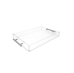 <b>High</b> Polish Customize Engraving Handmade Acrylic Tray Custom Size Hotel <b>Kitchen</b> <b>Table</b> Tray Excelled Product Acrylic Food Tray - Product Image 3