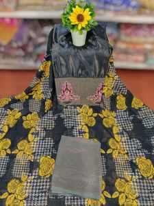 Collection Empress pour tissu de robe en coton jacquard Dirac pour filles et femmes, motifs géométriques, occasions spéciales - Product Image 3