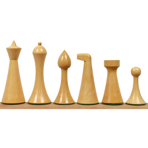 Wholsale Herman Ohme Minimalist <b>Chess</b> Set - <b>Chess</b> <b>Pieces</b> Only- Weighted Ebonised Boxwood - Product Image 3