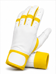 Custom Logo Baseball Batting Gloves Professional Leather Short Cuff Flexible Fit Padded Palm Training <b>Game</b> Gloves Adult Youth - Product Image 6