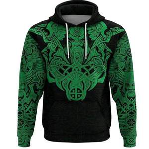 Sudadera con capucha sublimada lisa para hombre, sudaderas con capucha y sudaderas con cremallera completa para hombre con logo personalizado - Product Image 3