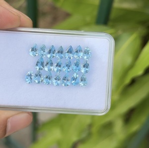 พลอยอะความารีนธรรมชาติสำหรับเครื่องประดับชั้นดี, แหวน, ขนาด 6x4 มม., 7.20 กะรัต, รูปทรงลูกแพร์ปรับขนาดแล้ว - Product Image 6