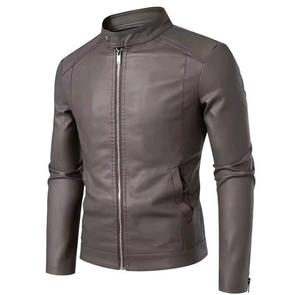 Veste en cuir unisexe d'hiver de haute qualité, respirante, à séchage rapide, coupe ample, col rond, fermeture éclair coréenne - Product Image 2