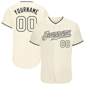 Venta al por Mayor de Uniformes Deportivos Personalizados, Jersey de Béisbol Blanco con Rayas Azules y Rojas - Product Image 2