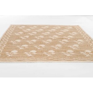 Alfombra de Yute Natural Tejida a Mano con Diseño Geométrico Oriental, Ecológica, de Pelo Corto, para Sala de Estar y Decoración del Hogar - Product Image 3