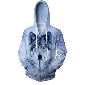 Sudadera con capucha y cremallera completa para hombre, chaqueta con capucha y forro polar, ropa informal para uso diario - Product Image 5