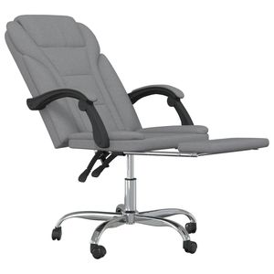 เก้าอี้สำนักงานปรับเอนสีเทาอ่อน - Product Image 6