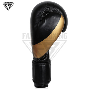 Guantes de Boxeo de Última Generación para Adultos, Estilo Negro y Dorado, para Competencia de Combate, Personalización a Precio de Fábrica - Product Image 4
